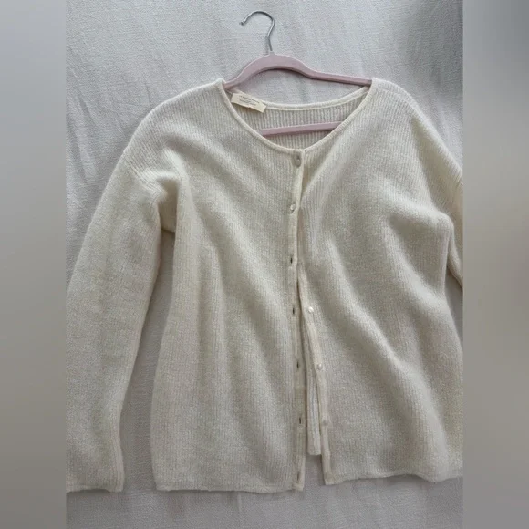 Sezane Gaspard Cardigan Ecru - Picture 2 of 4